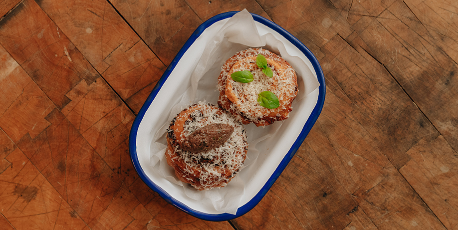 Olio al basilico per impasti per pane